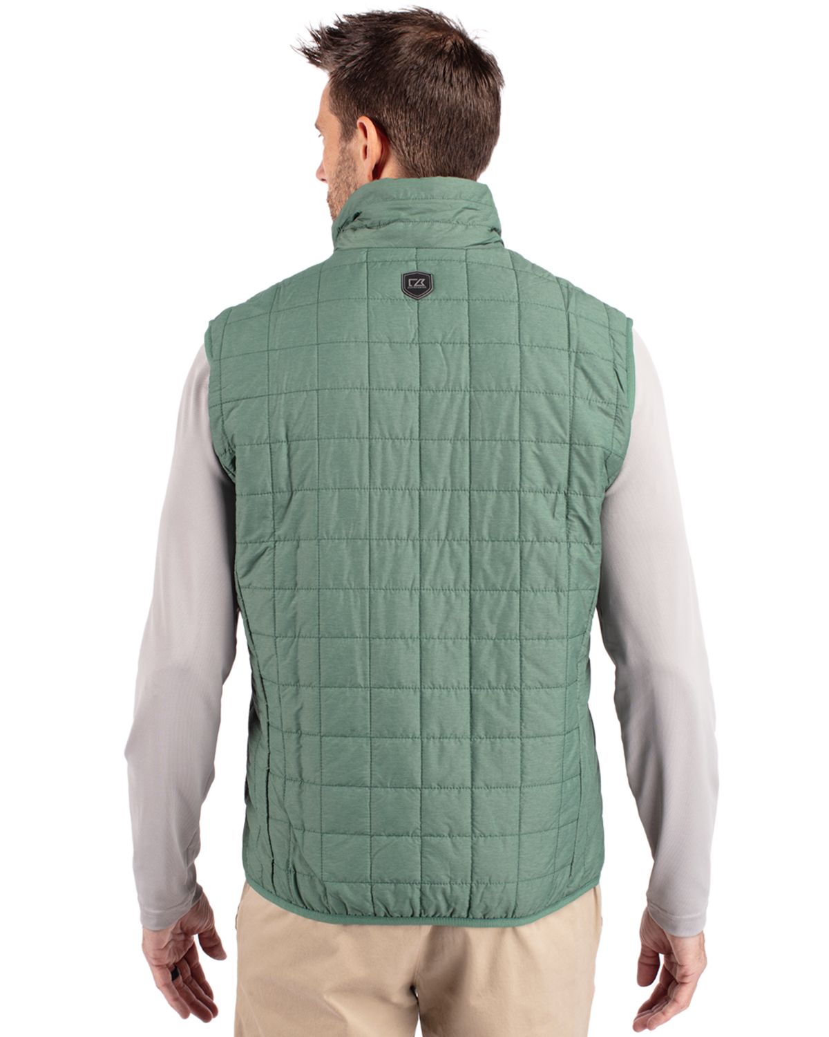 Cutter & Buck Rainier Recycled Insulated Puffer Mens Full Zip Vest