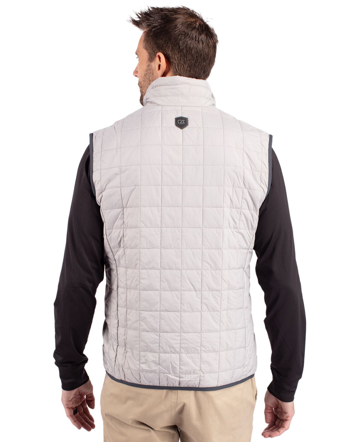 Cutter & Buck Rainier Recycled Insulated Puffer Mens Full Zip Vest