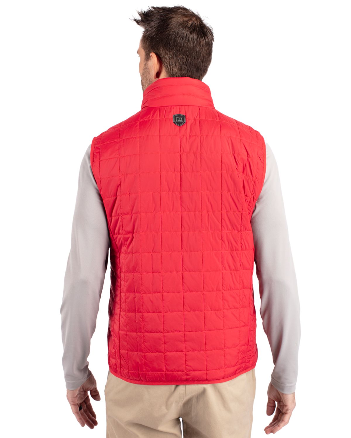 Cutter & Buck Rainier Recycled Insulated Puffer Mens Full Zip Vest