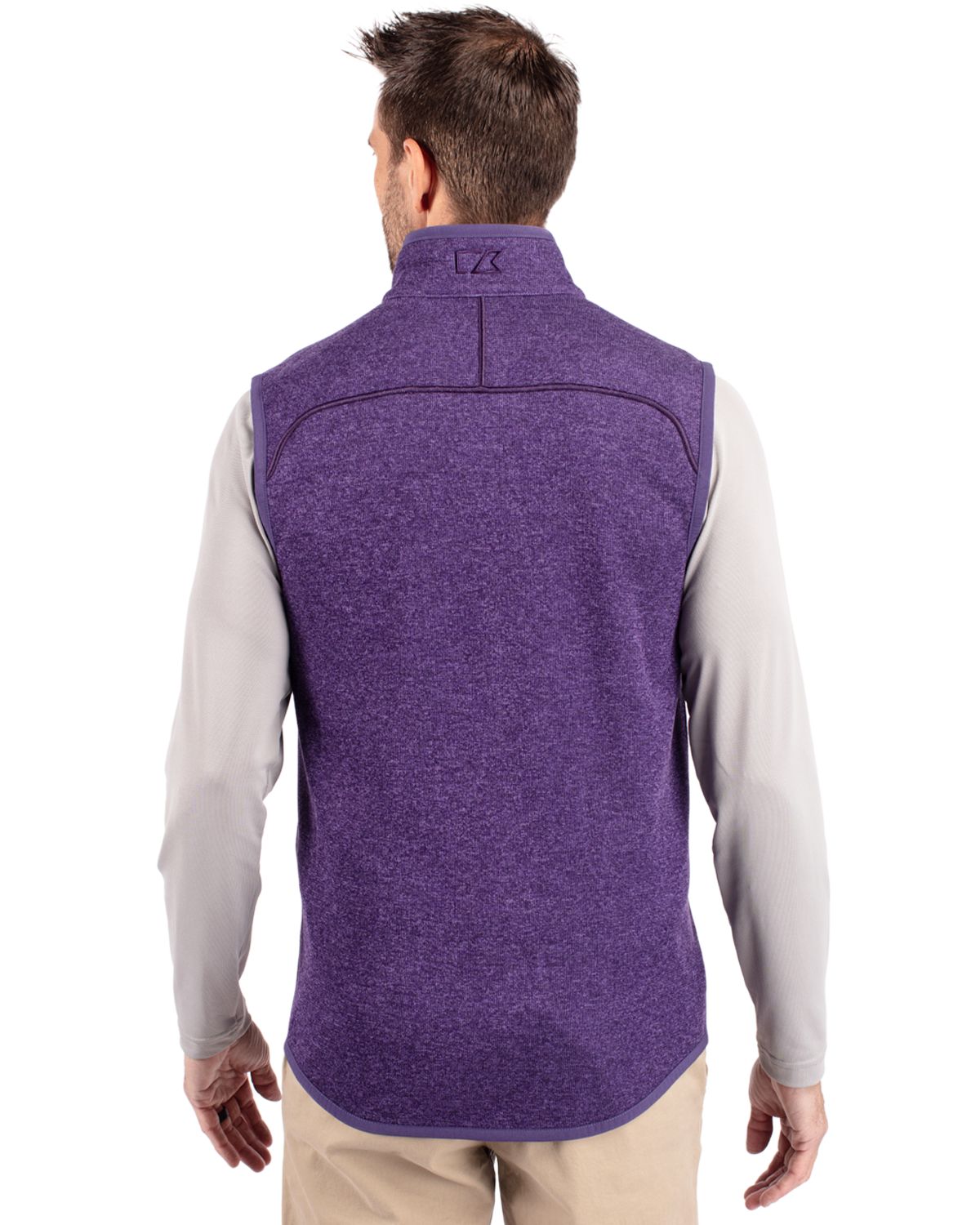 Cutter & Buck Mainsail Sweater-Knit Mens Full Zip Vest