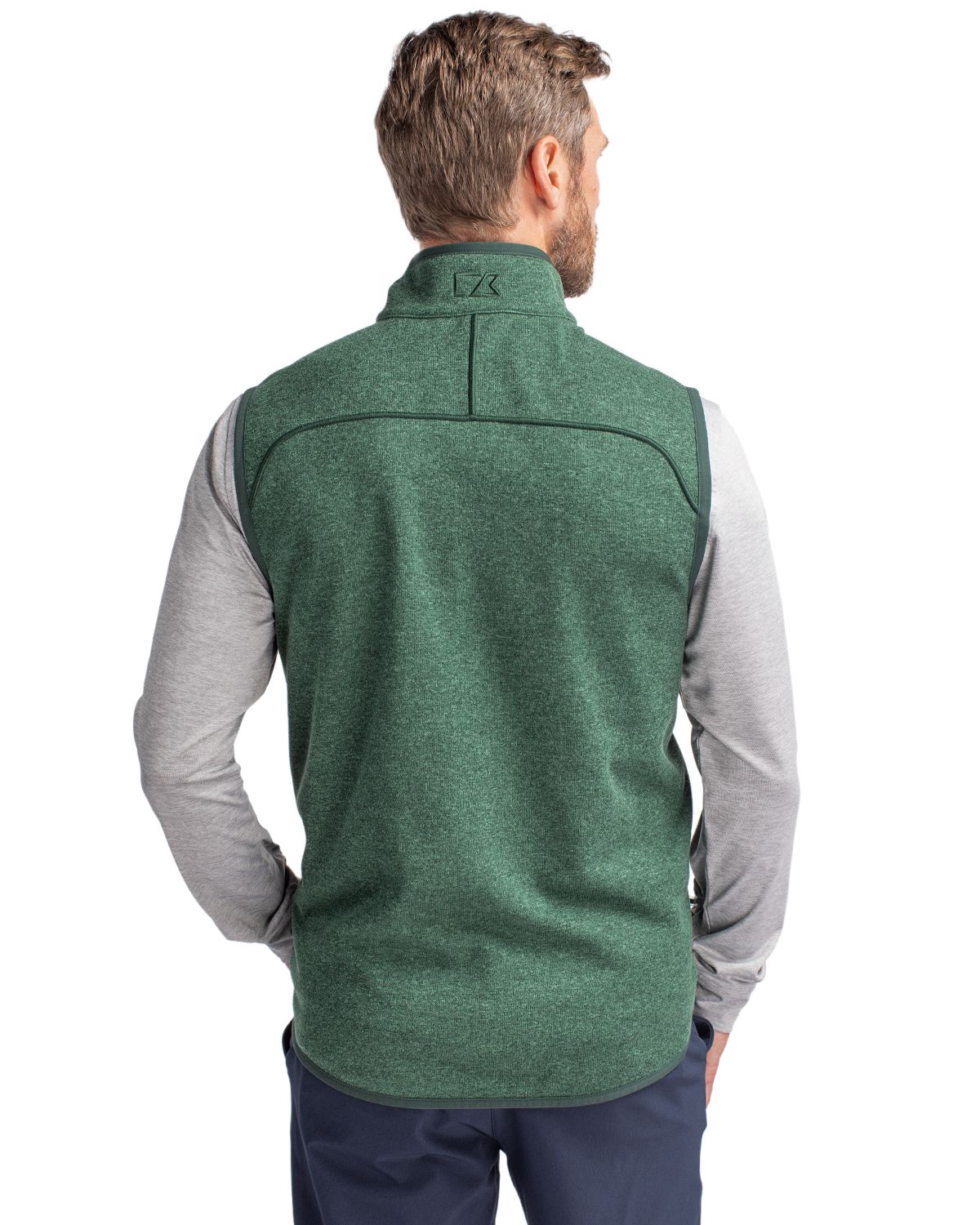 Cutter & Buck Mainsail Sweater-Knit Mens Full Zip Vest