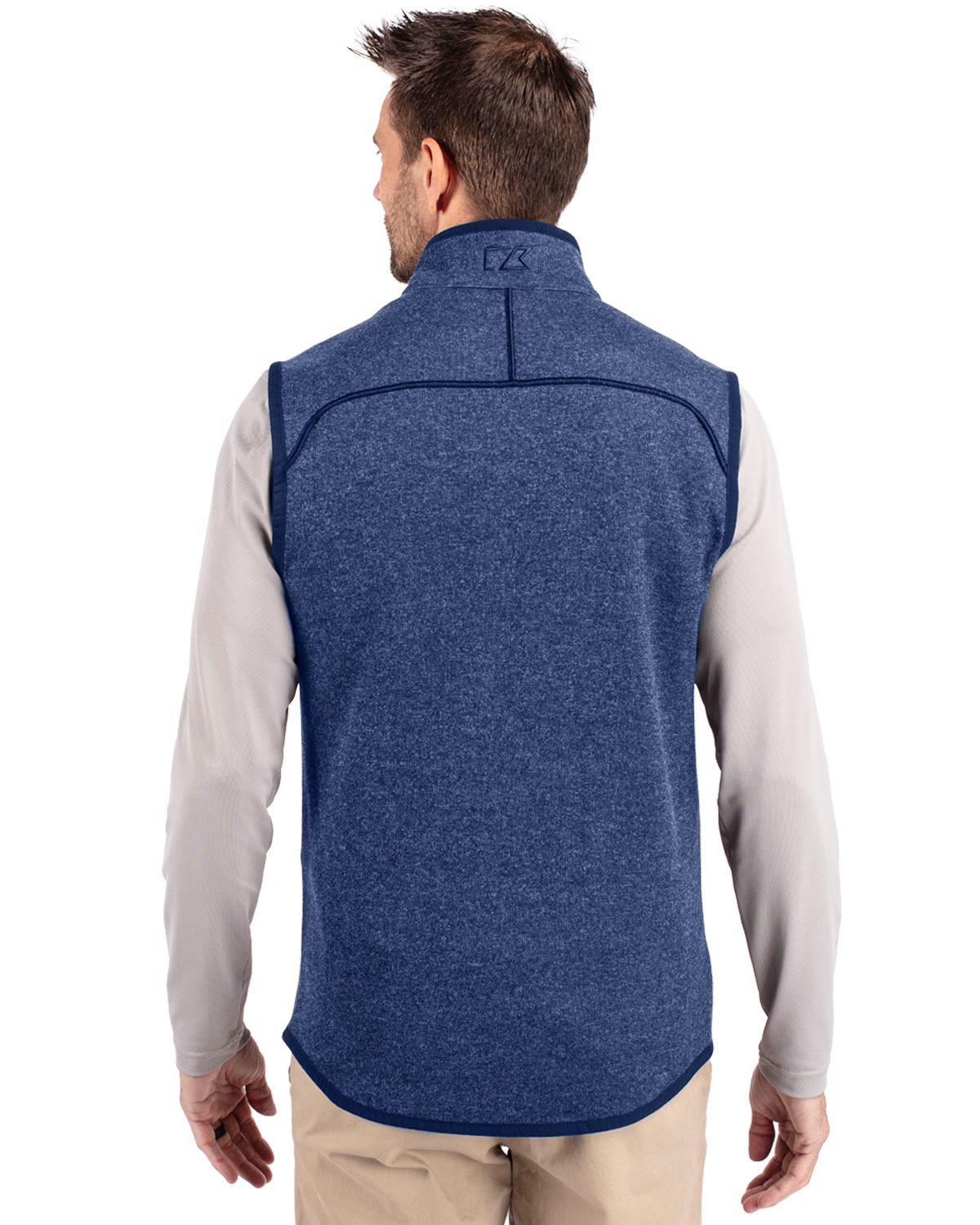 Cutter & Buck Mainsail Sweater-Knit Mens Full Zip Vest