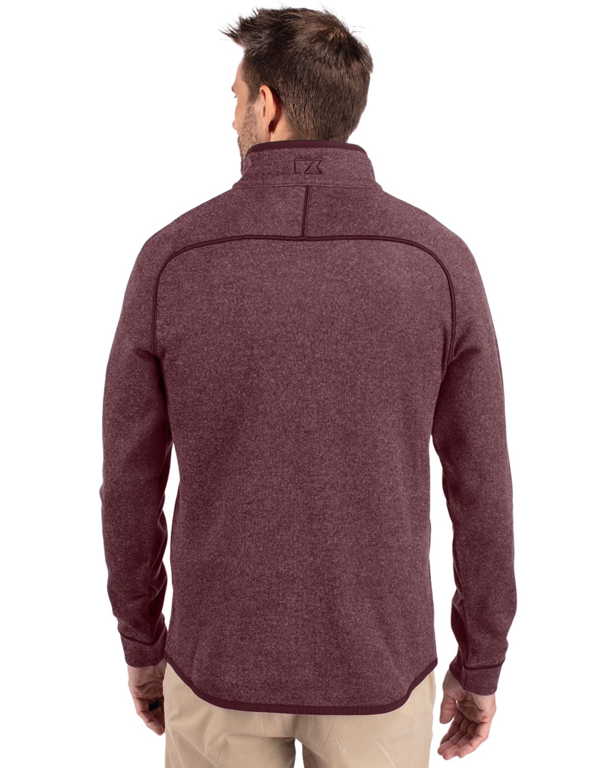 Cutter & Buck Mainsail Sweater-Knit Mens Half Zip Jacket