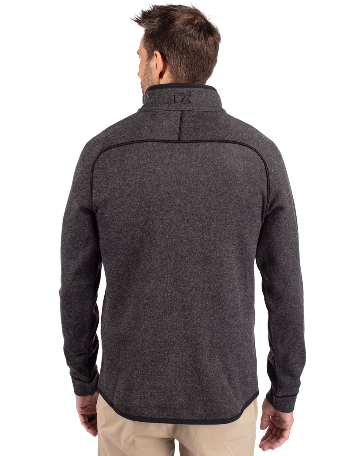 Cutter & Buck Mainsail Sweater-Knit Mens Half Zip Jacket