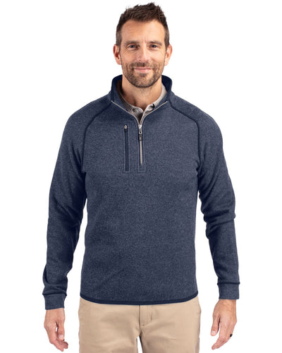Cutter & Buck Mainsail Sweater Knit Half Zip Jacket - Men's Big & Tall