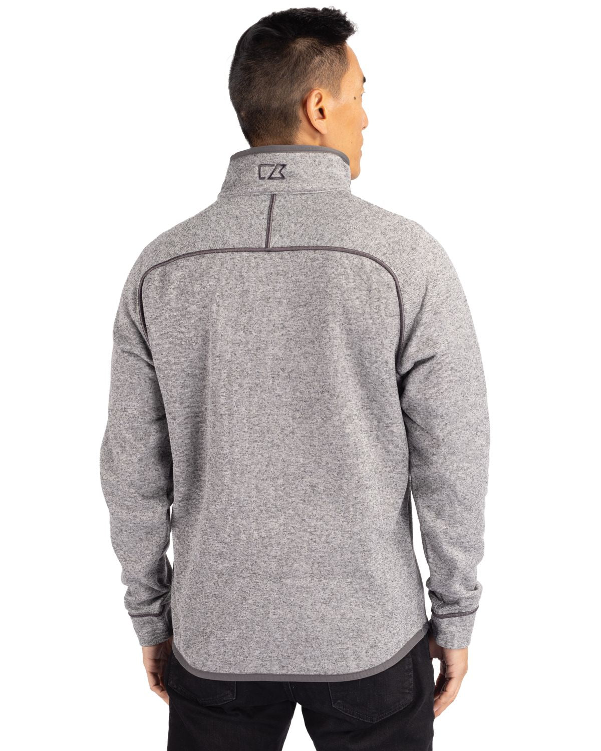 Cutter & Buck Mainsail Sweater-Knit Mens Half Zip Jacket