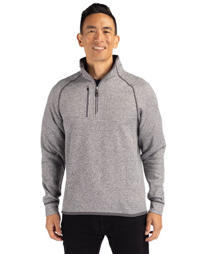 Cutter & Buck Mainsail Sweater-Knit Mens Half Zip Jacket