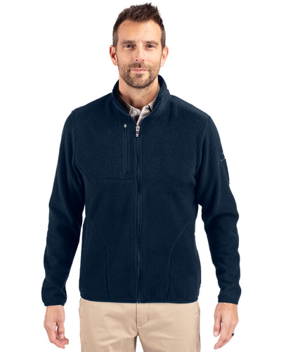 Cutter & Buck Cascade Epic Comfort Recycled Sherpa Fleece Mens Big & Tall Full Zip Jacket