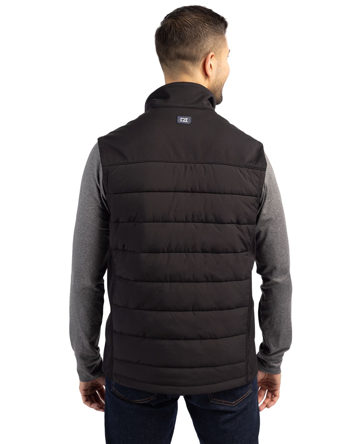 Cutter & Buck Evoke Epic Versatility Recycled Hybrid Softshell Mens Full Zip Vest