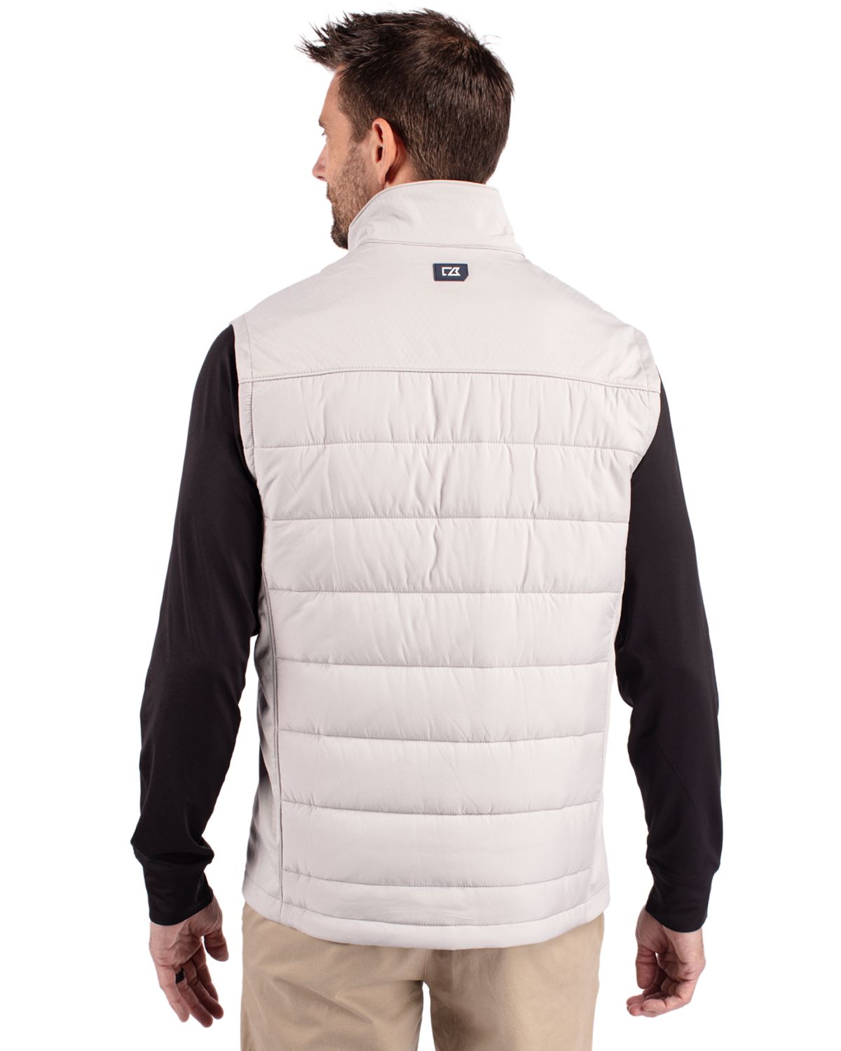 Cutter & Buck Evoke Epic Versatility Recycled Hybrid Softshell Mens Full Zip Vest