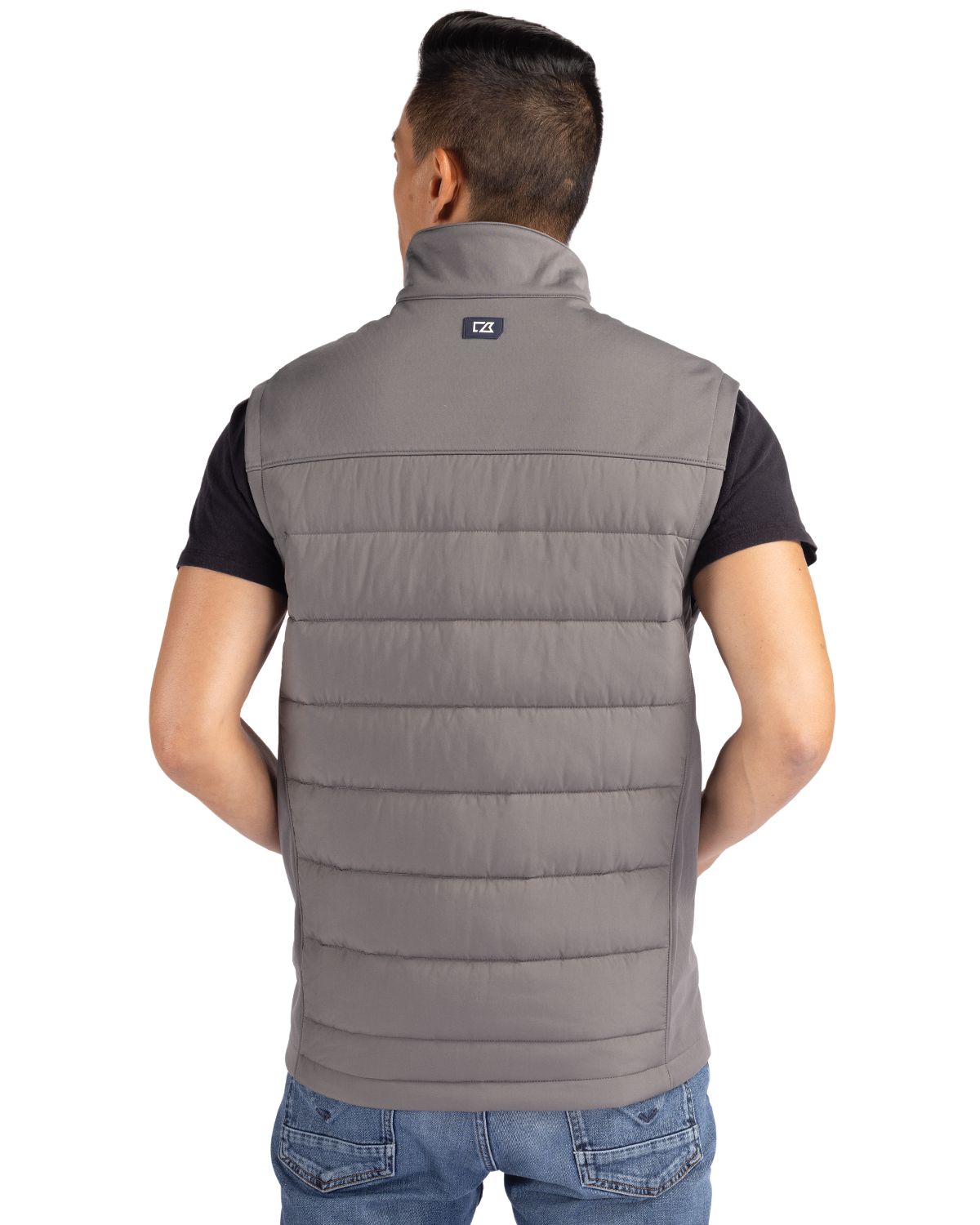 Cutter & Buck Evoke Epic Versatility Recycled Hybrid Softshell Mens Full Zip Vest