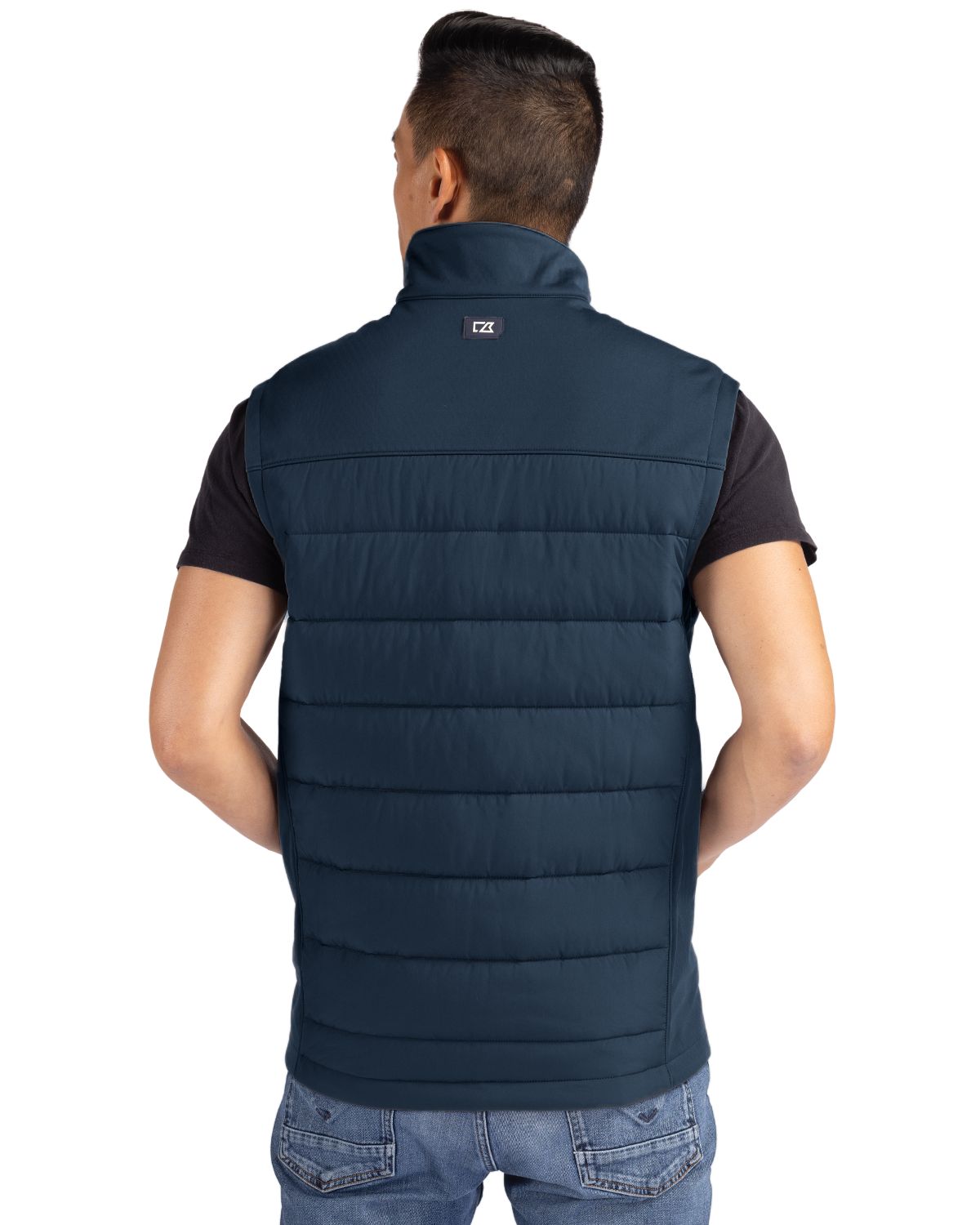 Cutter & Buck Evoke Epic Versatility Recycled Hybrid Softshell Mens Full Zip Vest