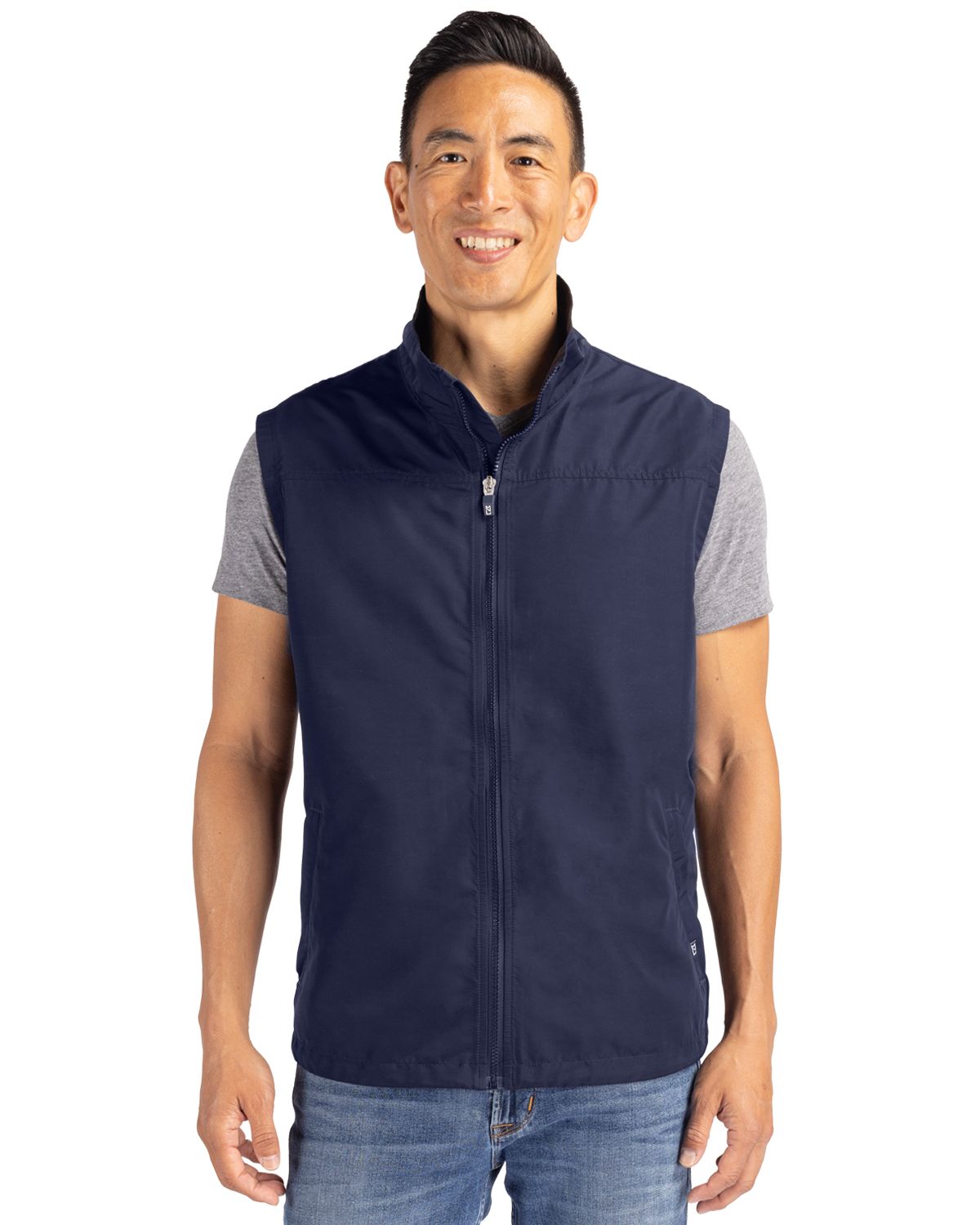 Cutter & Buck Charter Epic Versatility Recycled Packable Mens Full Zip Vest