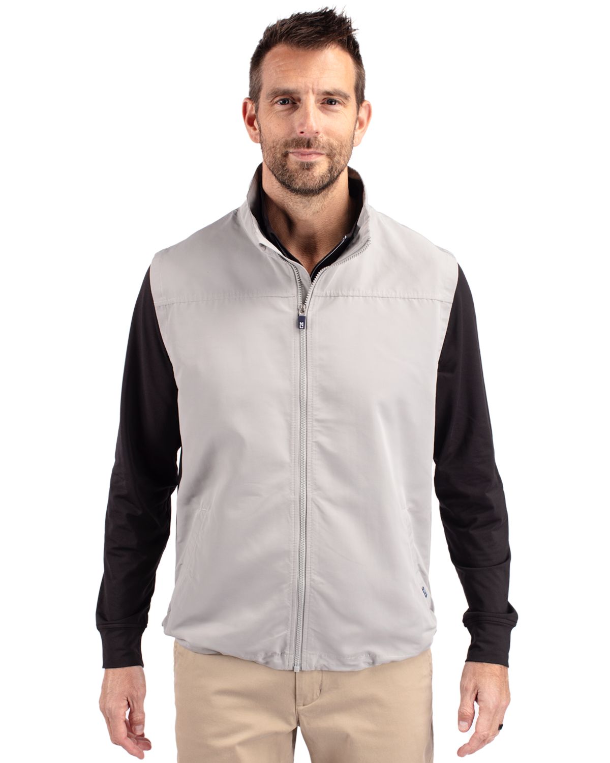 Cutter & Buck Charter Epic Versatility Recycled Packable Mens Big & Tall Full Zip Vest