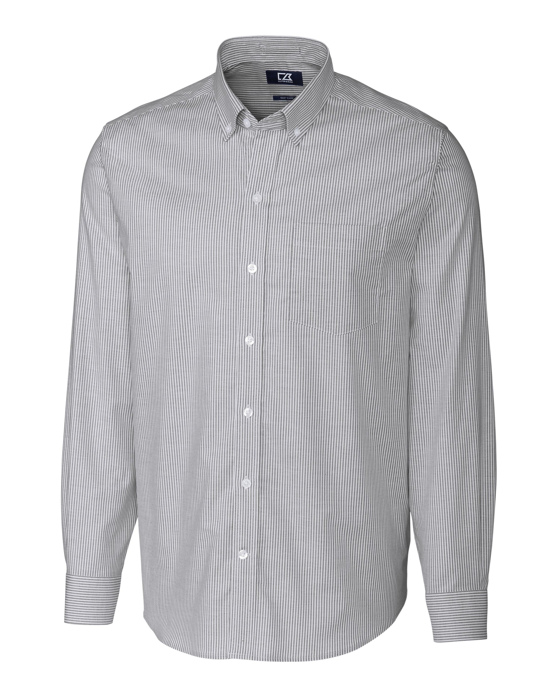 Cutter & Buck Easy Care Stretch Oxford Stripe L/S - Men's Big & Tall