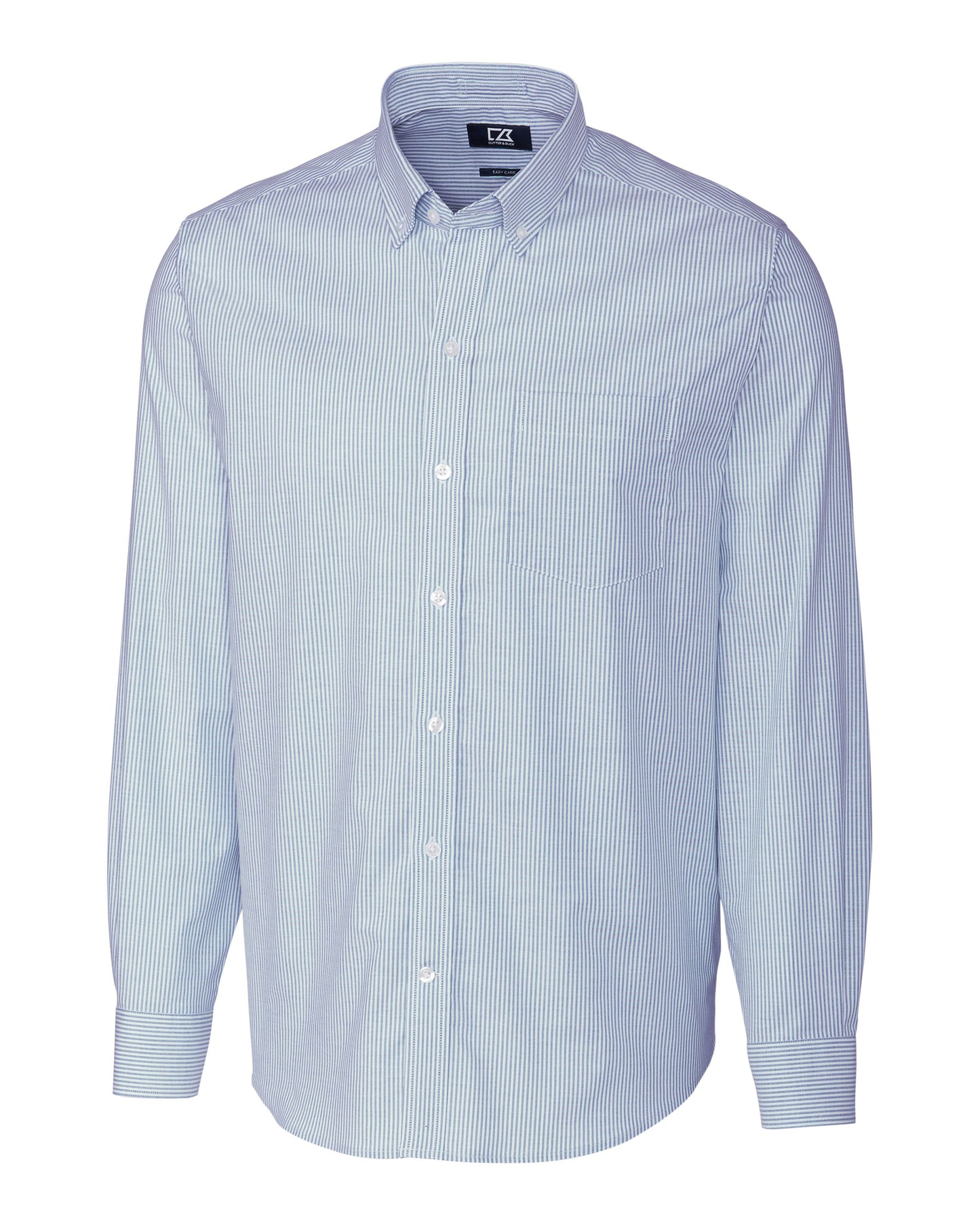 Cutter & Buck Easy Care Stretch Oxford Stripe L/S - Men's Big & Tall