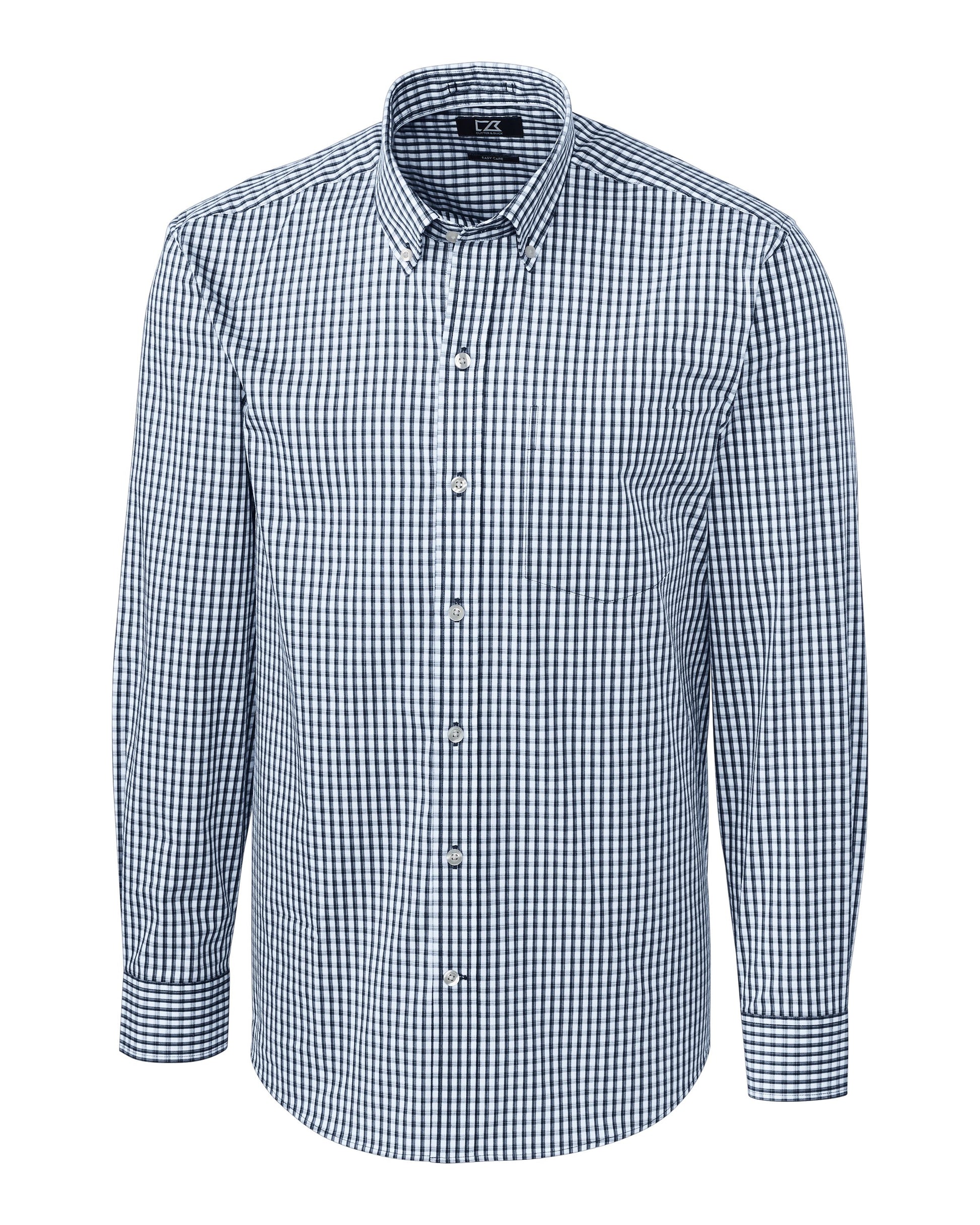 Cutter & Buck Easy Care Stretch Gingham Long Sleeve - Men's Big & Tall