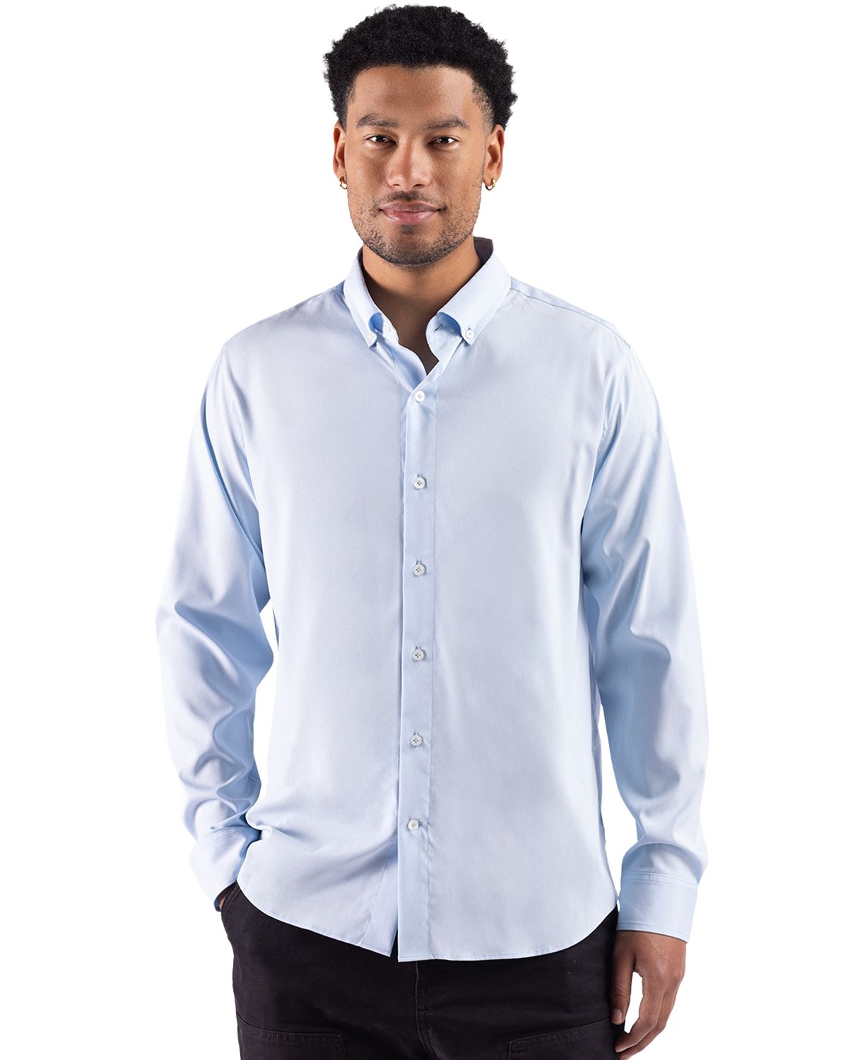 Cutter & Buck Skyline Eco End on End Button Down Shirt - Men's Big & Tall