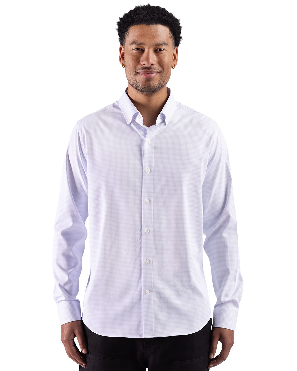 Cutter & Buck Skyline Eco Windowpane Button Down Shirt - Men's