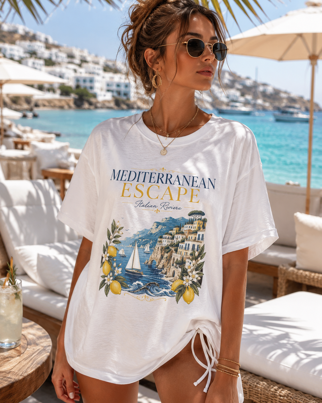 Mediterranean Escape – Italian Riviera | Premium Summer Tee