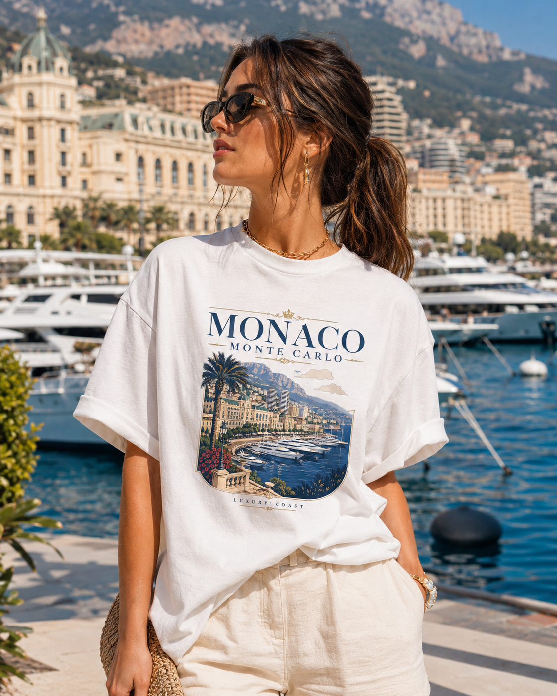 Monaco Monte Carlo – Luxury Coast | Premium Summer Tee