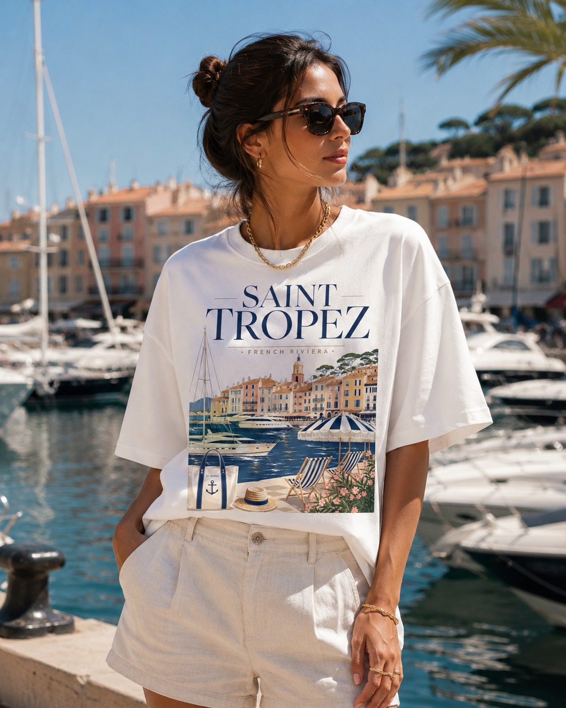Saint Tropez – French Riviera | Premium Summer Tee