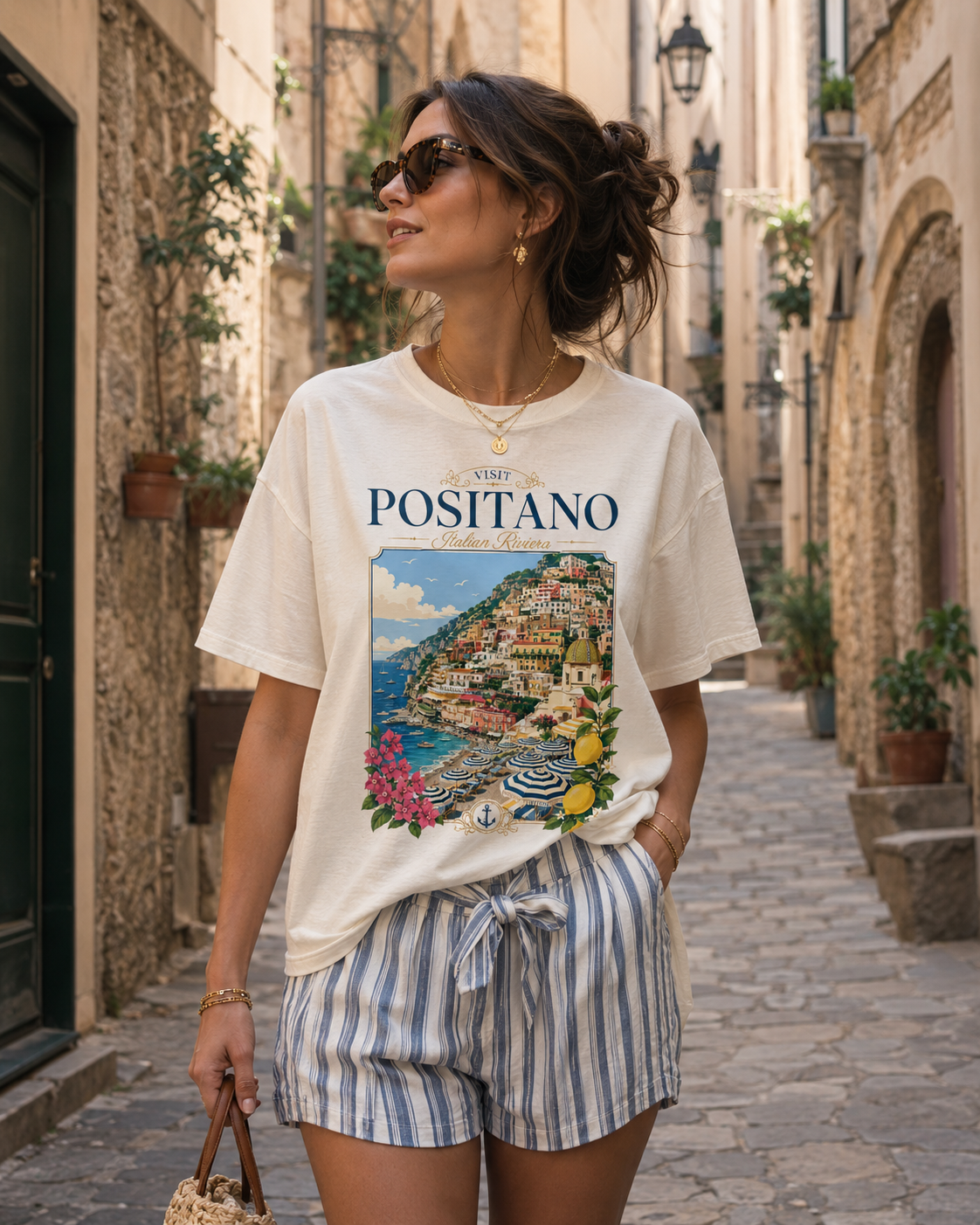 Visit Positano – Italian Riviera | Premium Summer Tee