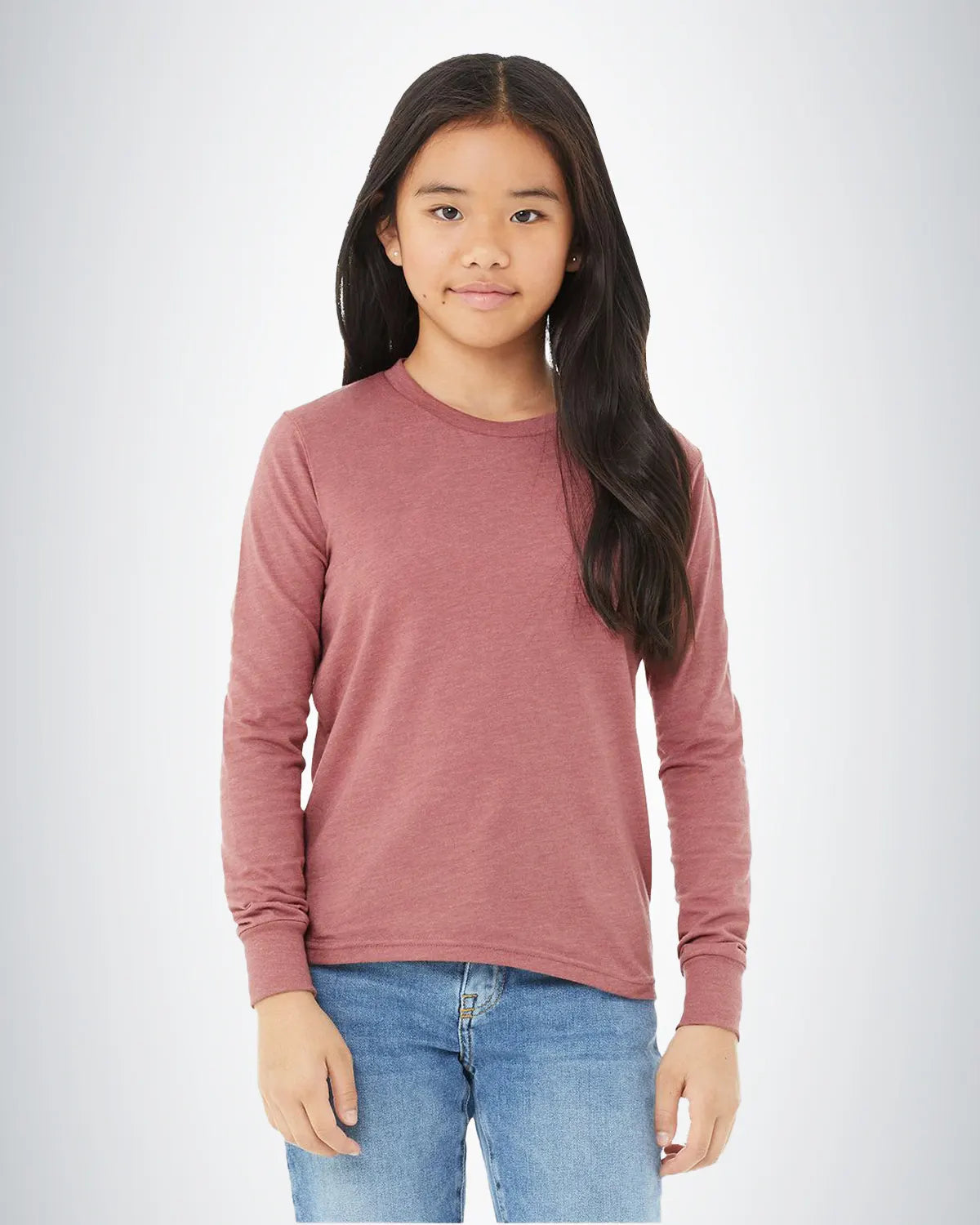 BELLA + CANVAS 3501Y Youth Jersey Long Sleeve Tee