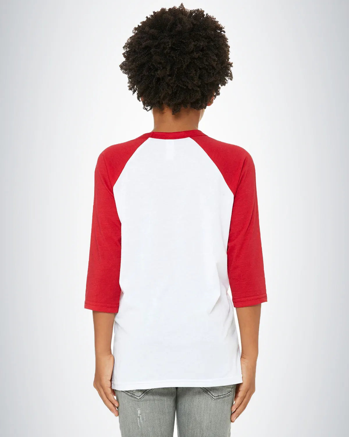 BELLA + CANVAS 3200Y Youth Three-Quarter Sleeve Baseball Tee